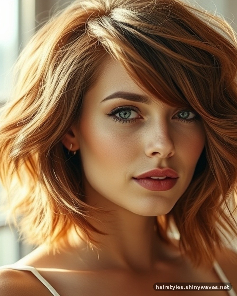 9. The Layered Honey Brown Butterfly Cut