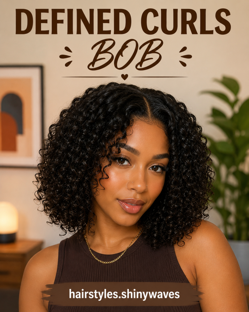 Defined Curls Bob