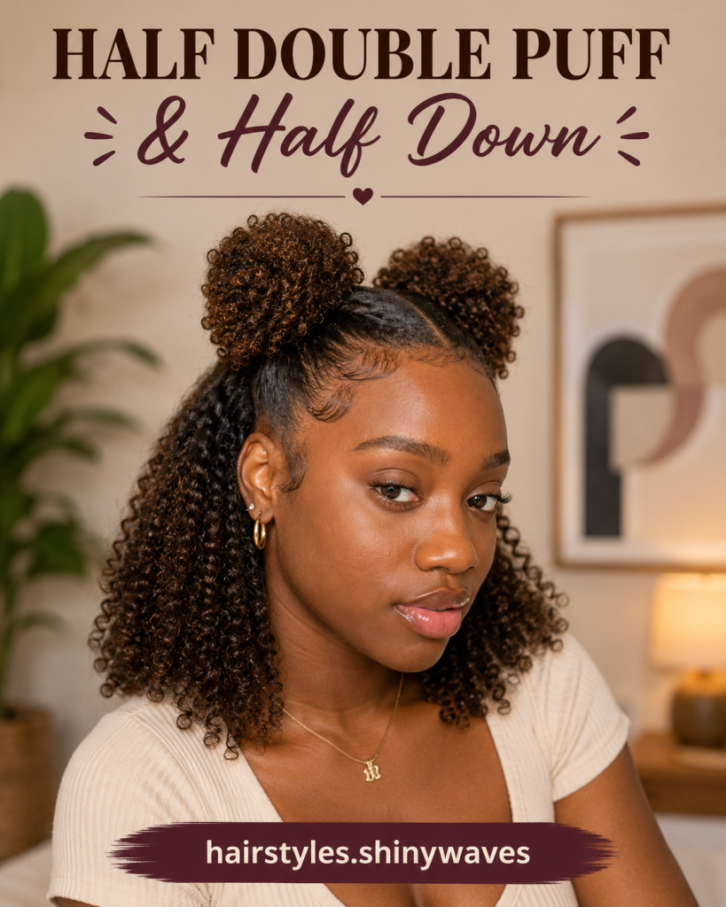 Half Double Puff & Half Down