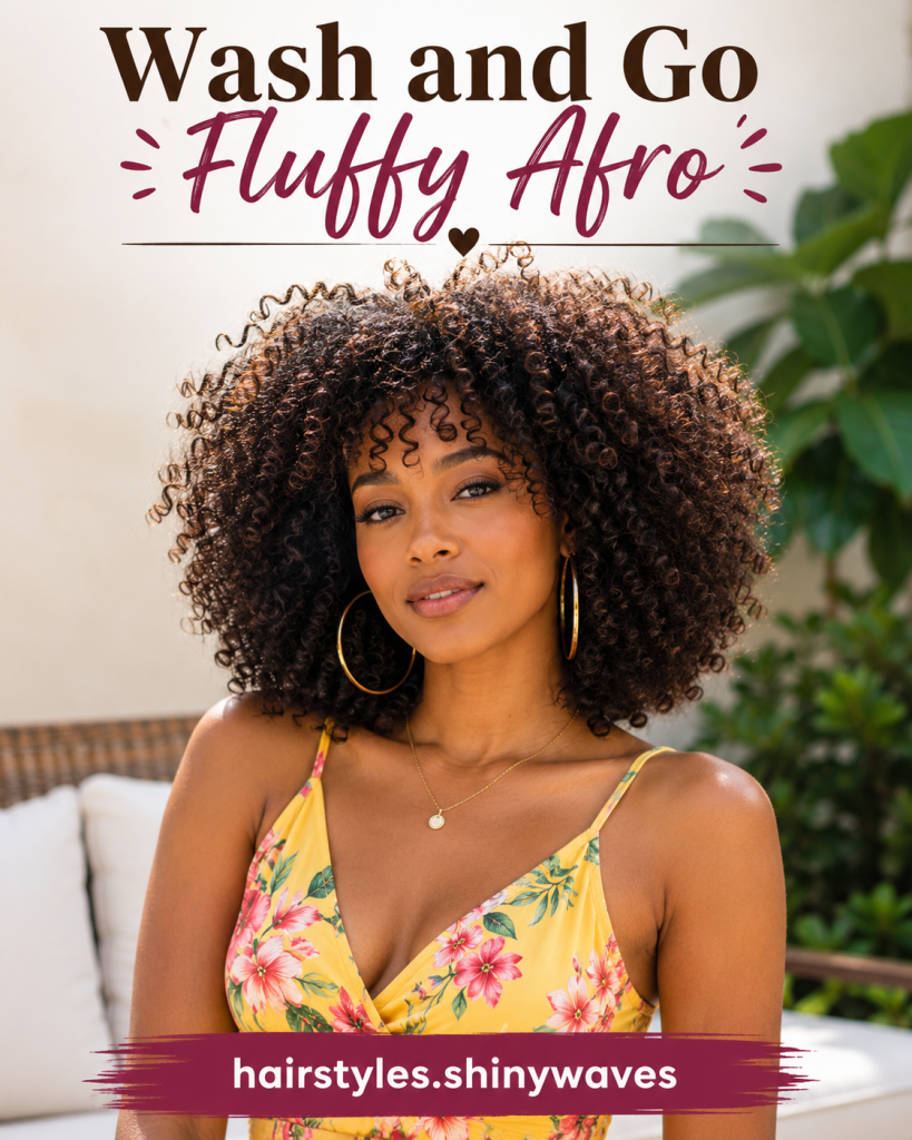 Wash and Go Fluffy Afro