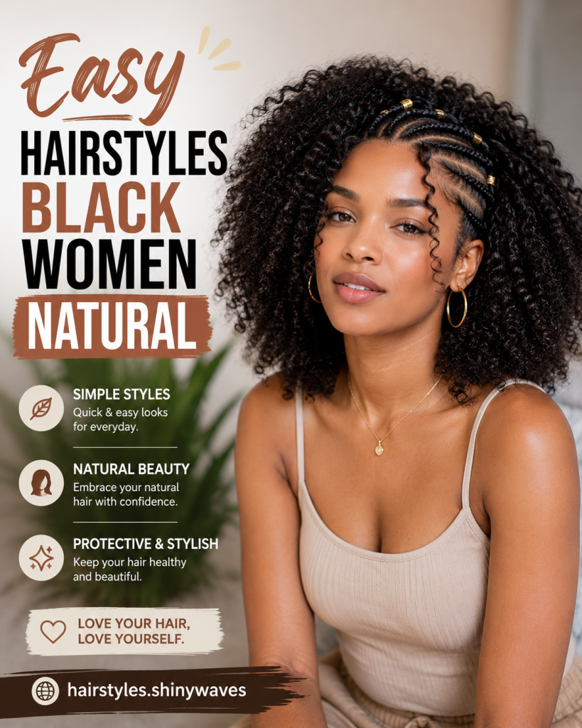 easy hairstyles black women natural