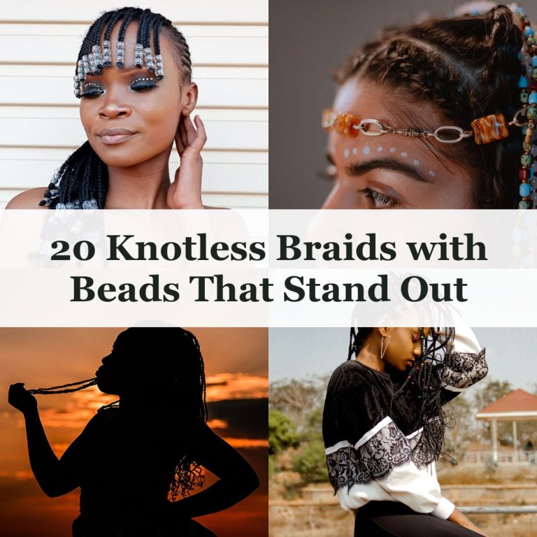 20 Knotless Braids with Beads That Stand Out - knotless braids with beads