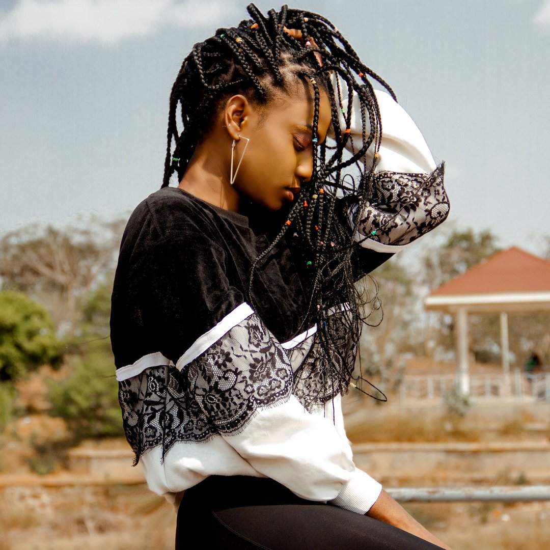 12. Long Knotless Braids with Bohemian Loose Hair - long knotless braids