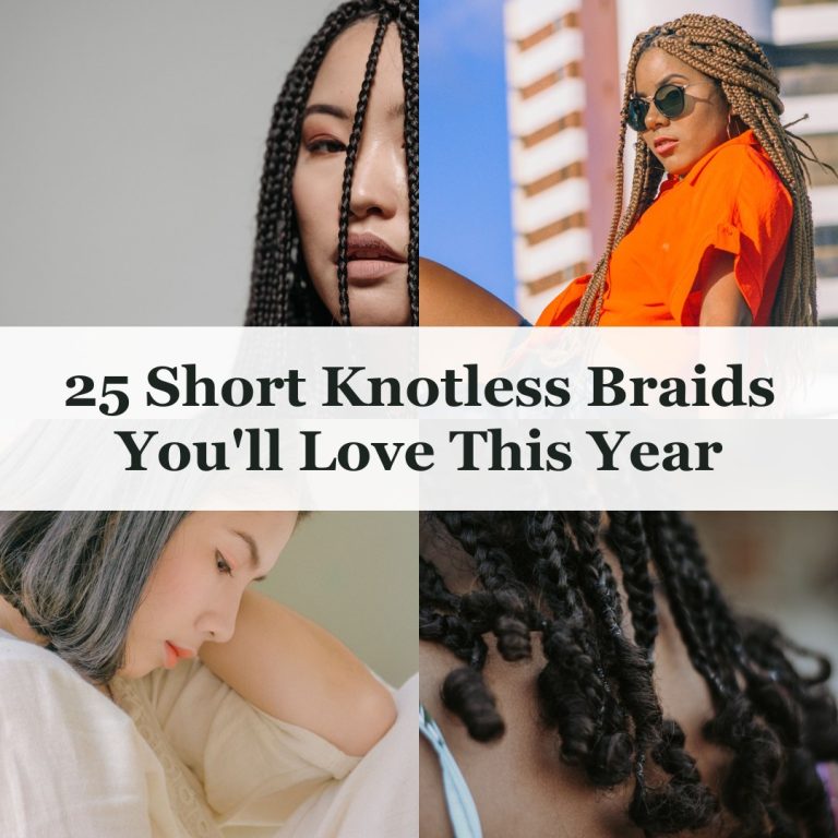 25 Short Knotless Braids You'll Love This Year - short knotless braids